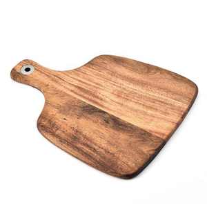 Planche à découper en bois d'acacia avec poignée Bloc à découper naturel pour la cuisine à domicile - Product Image 1