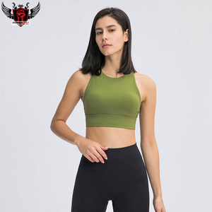 Hauts d'entraînement de soutien-gorge de sport sans couture à séchage rapide pour femmes avec logo avant Style sexy vêtements actifs Gym Yoga - Product Image 5