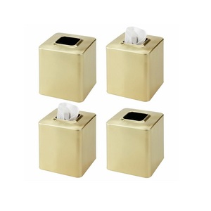 Rose Gold Color Stainless Steel <b>Tissue</b> Box Holder <b>For</b> Bathroom Kitchen Napkin <b>Tissue</b> Box At Cheap Price - Product Image 2