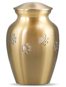 Brass Small <b>Keepsake</b> Urns for <b>Memorial</b> Ashes With Blue Finishing Manufacturer and Exporter From India - Product Image 2