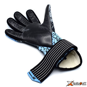 Gants de gardien de but en cuir professionnels de haute qualité de Direct Factory en caoutchouc antidérapant et personnalisé pour gardien de but de football - Product Image 6
