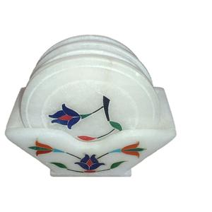 Centres de table pour hôtel, restaurant ou café Dessous de verre à thé au design moderne Dessous de verre à thé en marbre noir de style unique - Product Image 2