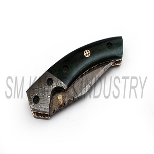 Beautiful Damascus <b>Knife</b> Custom Handmade Beautiful Liner <b>Lock</b> Pocket/Folding <b>Knife</b> (smk1256) - Product Image 6