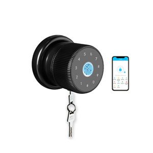 YOHEEN锌旋钮TTlock App Ble WiFi控制手柄门锁电子数字卡生物识别指纹智能锁 - Product Image 1