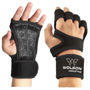 Fabricante logotipo personalizado Guantes de gimnasio Transpirable Medio dedo Guantes de mujer Entrenamiento Fitness Ejercicio Mujeres Guantes de levantamiento de pesas. - Product Image 1