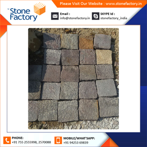 Duro de calidad Durable 100% Piedra Natural marrón amarillo mezcla Cobble de la calle extendido uso para construcción - Product Image 2