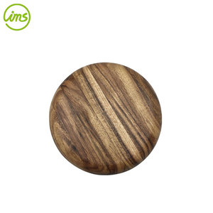 Plateau à dessert en bois rond écologique de 5 pouces pour le camping - Product Image 4