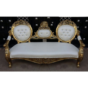 Conjunto de Sofás para Bodas Indias Estilo Bollywood, el Mejor Conjunto de Sofás Chaise para Recepciones de Boda, Sofá/Chaise Tallado a Mano de Última Moda, Australia - Product Image 1