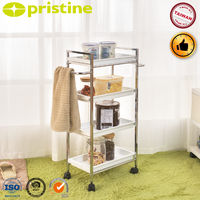 OEM Qualität 4-Tier Metall Bad Tablett Home Storage EBay Organizer; Rolling Utility Tool Cart für Küchen raum