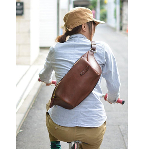 Sac de poitrine de voyage unisexe en cuir véritable marron de qualité supérieure Keven Impex, fermeture éclair, imperméable, forme coussin, 21L, souple - Product Image 6