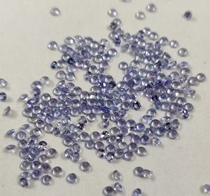 Zanite naturelle de haute qualité, à facettes, coupe ronde de 1mm à 9 mm - Product Image 4
