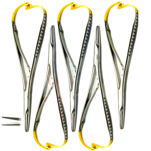 Macieu — porte-aiguille TC, pince de 14cm, Instruments chirurgicales et orthodontiques dentaires, 5 pièces - Product Image 4