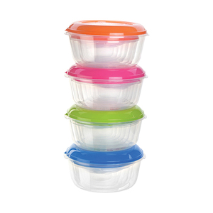 625ml Round Plastic Food <b>Storage</b> Container Microwave & Freezer Safe with Injection Technics <b>Storage</b> <b>Boxes</b> & <b>Bins</b> - Product Image 3