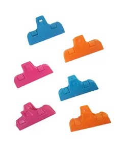 Clip di plastica di alta qualità clip per sacchetti di conservazione degli alimenti conservazione della cucina sacchetti freschi clip di tenuta confezione da 6