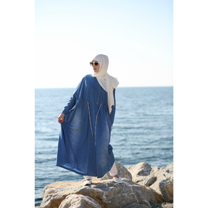 Túnica Abaya de Oriente Medio para mujer, vestido informal de moda modesto para adultos - Product Image 1