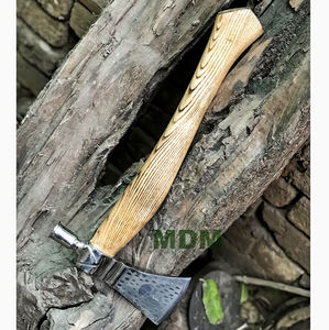 Hacha Tomahawk de acero de alto carbono hecha a mano, herramienta de bricolaje de grado Industrial, mango de madera de Fresno, martillo de cuero personalizado, hacha personalizable - Product Image 5