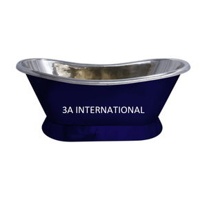 Tina de baño con acabado chapado antiguo para lugares de lujo ecológicos para baño, hotel y Resort, bañeras independientes - Product Image 1