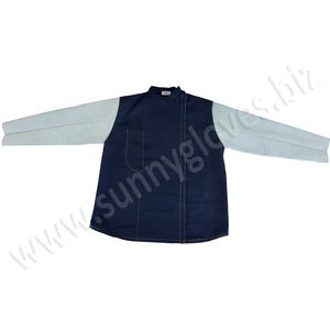 Fire Retardant Back Split Cow Leather Front Welding Jackets - Product Image 1