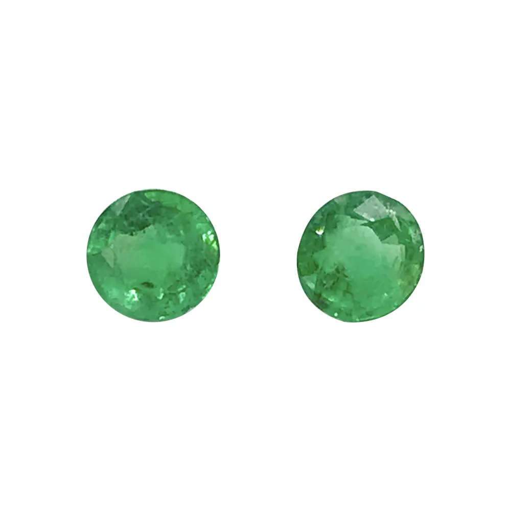 Beautiful Round Face Shape Emerald 4.5ミリメートルNatural Green Gemstone Indian Supplier International Exporter At Competitive Price