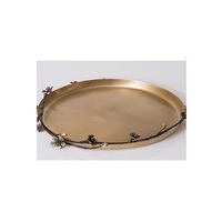 Plateau de service carré en métal écologique avec motif personnalisé pour la décoration de la maison et les plats