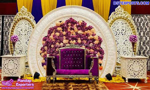 งานแต่งงานเส้นใยStageสำหรับฉากหลังสีขาวตกแต่งFRPงานแต่งงานกรอบประตูขายส่งงานแต่งงานฉากหลังแผง - Product Image 5