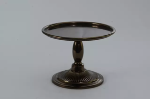 Présentoir à gâteau en métal Forme ronde couleur or noir Utilisation pour la décoration d'anniversaire Fourniture Présentoir à gâteau de table design unique de haute qualité - Product Image 4