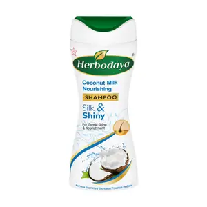 Herbodaya-椰奶滋养洗发水-用于丝绸和闪亮的头发，散装洗发水供应商印度。