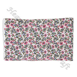 Floral Print 100% Cotton Quilting Fabric Light Weight Sewing <b>Scarves</b> & Decorative Curtains Hand Block Print Running For Boys Toy - Product Image 1