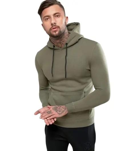 2021 Spring Wholesale Men's Joggers Tracksuit Custom Hooded 2 Sets100% Cotton Twill Jogging Suits for Men grayson intl