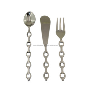Ensemble de couverts de luxe en acier inoxydable, 10 pièces, manche en bois, style Royal, vaisselle de table, service fait à la main - Product Image 3