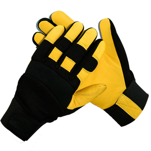 Gants de sécurité en cuir croûte Majid Impex 2021 du Pakistan, certifiés EN420, antidérapants/anti-coupures/anti-statiques, 14 pouces, personnalisables - Product Image 2