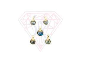 Round <b>Labradorite</b> Gemstone <b>Pendant</b> for Christmas - Product Image 2