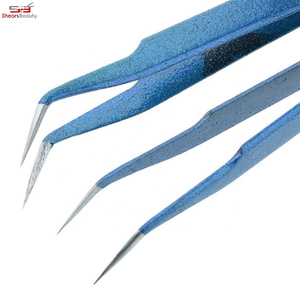 Pince à épiler professionnelle à longue broche de haute qualité Logo personnalisé en acier inoxydable antistatique pour les soins de beauté des cils - Product Image 6