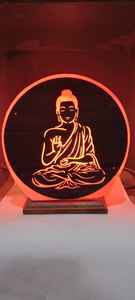 3D Carved Pink Himalayan Salt Lamp Home Decoration with Feng Shui Pyramid Style for Christmas Carved Flower Technique - Product Image 2