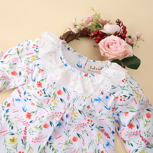 ODM ชุดเดรสลำลองสำหรับเด็กผู้หญิง Wholesale-BB2346เสื้อผ้าเด็กพิมพ์ลายดอกไม้สำหรับฤดูใบไม้ผลิ - Product Image 3