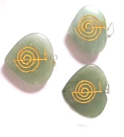 Green Aventine Reiki pendants | Gemstone Pendants