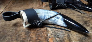 Natural Drinking Horn หนังผู้ถือ/ไวกิ้งฮอร์น - Product Image 2