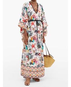 Caftan en soie, tenue ample, confortable, impression numérique africaine, col en v, vêtement d'embellissement, pour travail, offre spéciale, - Product Image 1