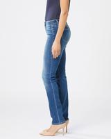 Jean en denim taille mi-haute pour femme, broderie à lacets, coupe droite décontractée, grandes tailles, respirant, imperméable, écologique, personnalisable OEM