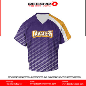 Vente en gros Vêtements de sport unisexes en polyester Maillots et shorts réversibles personnalisés avec col polo Design imprimé pour la crosse - Product Image 2