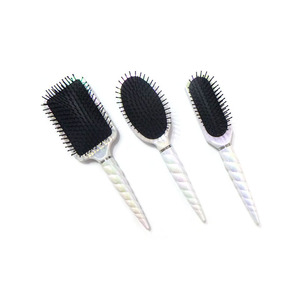 2022 Shampoo Pinsel <span class=keywords><strong>Massage</strong></span> Kopfhaut Benutzer definiertes Logo Curved Wave Brush 360 Haar mit sexy Griff - Product Image 1