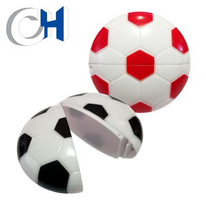 ขายส่งพิเศษสีดำสีขาวพลาสติกฟุตบอลลูกอมไข่ของเล่น - Product Image 3