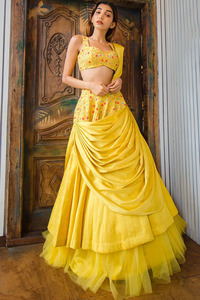 Diseñador elegante Georgette Lehenga Choli con Dupatta Bordado Secuencia Trabajo Ropa étnica india y pakistaní para ropa de fiesta ApparelGarment - Product Image 2
