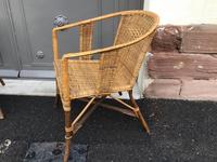 Fauteuils en rotin vintage