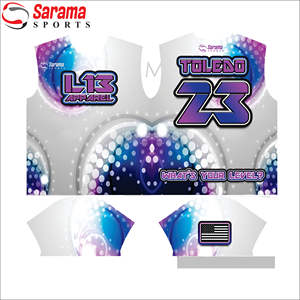 100% Polyester Full Dye Sublimated Custom Made Wholesale Softball Jersey, with custom logo and <b>printing</b>, - Product Image 5