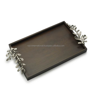 มะม่วงไม้ให้บริการถาดโลหะเงินจับ - Product Image 2