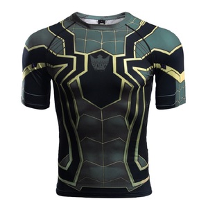 เสื้อแรชการ์ดแขนยาวสำหรับผู้ชาย ป้องกันแสงแดด ผลิตตามสั่ง (OEM) ผ้ายืดสแปนเด็กซ์/ไนลอน พิมพ์โลโก้ด้วยความร้อน ป้องกันแบคทีเรีย แห้งเร็ว ป้องกันรังสียูวี - Product Image 2