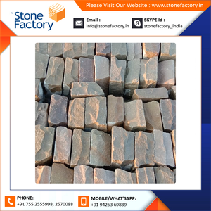 <b>Top</b> Grade Raj <b>Green</b> Sandstone Cobble Natural Honed Finish for Driveway Paving and Garden Decorating - Product Image 2