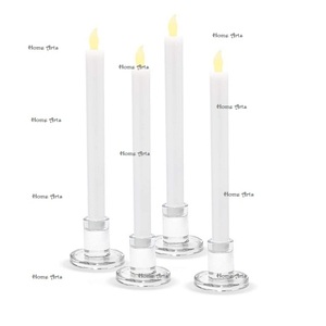 Juego de portavelas de acrílico transparente de la mejor calidad de 3 soportes de vela de diferentes tamaños para decoración de Diwali - Product Image 2