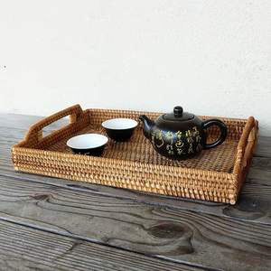 Plateaux de service en rotin fait main naturel - Product Image 6